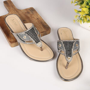 AYMI Women Flats silver (1)