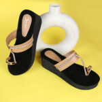 aymi wedges sandal black & beige (1)